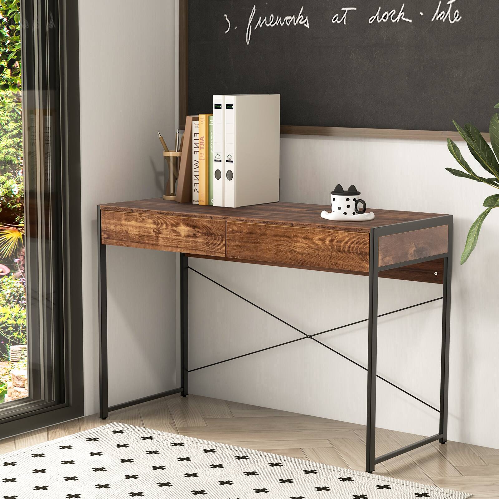 The text on the image is "fireworks at dock late".