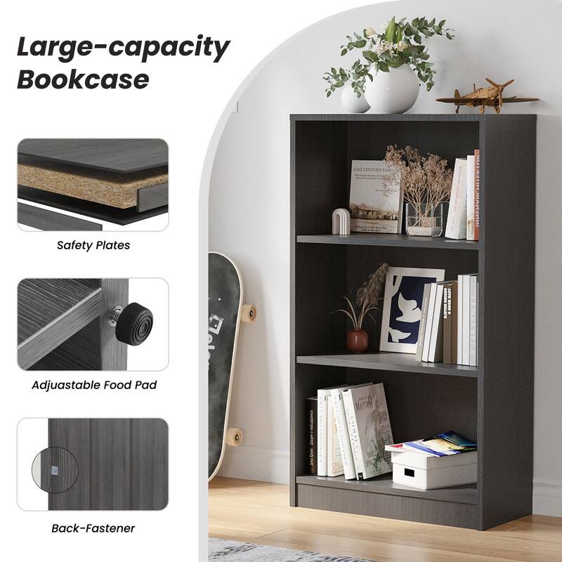 Large-capacity Bookcase

Safety Plates

Adjuastable Food Pad

Back-Fastener