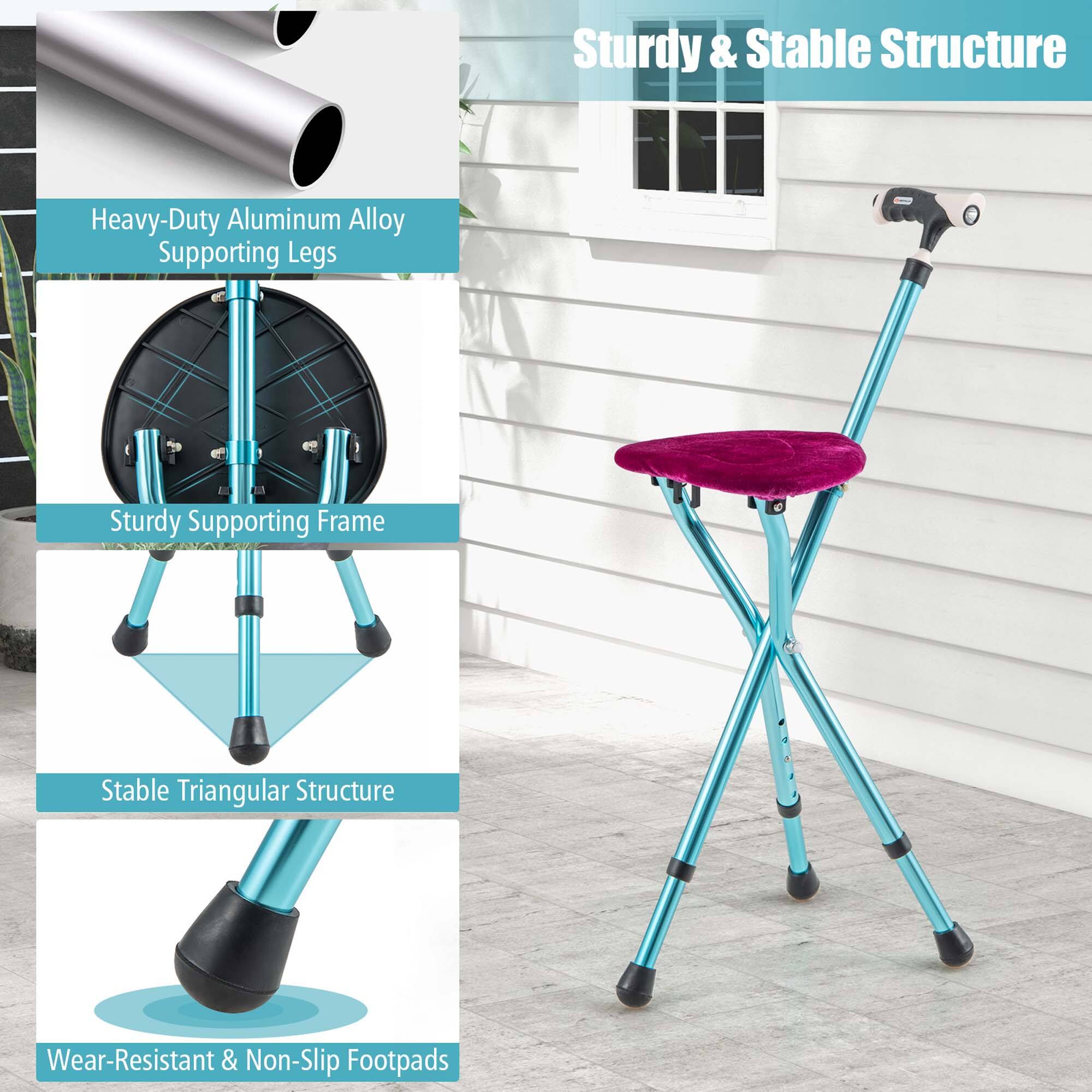 Sturdy & Stable Structure  
Heavy-Duty Aluminum Alloy Supporting Legs  
Sturdy Supporting Frame  
Stable Triangular Structure  
Wear-Resistant & Non-Slip Footpads