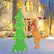 Alt View 15. Costway - 4 FT Christmas Tree & Dog Lighted Tinsel Holiday Decoration with 125 Lights - Multicolor.
