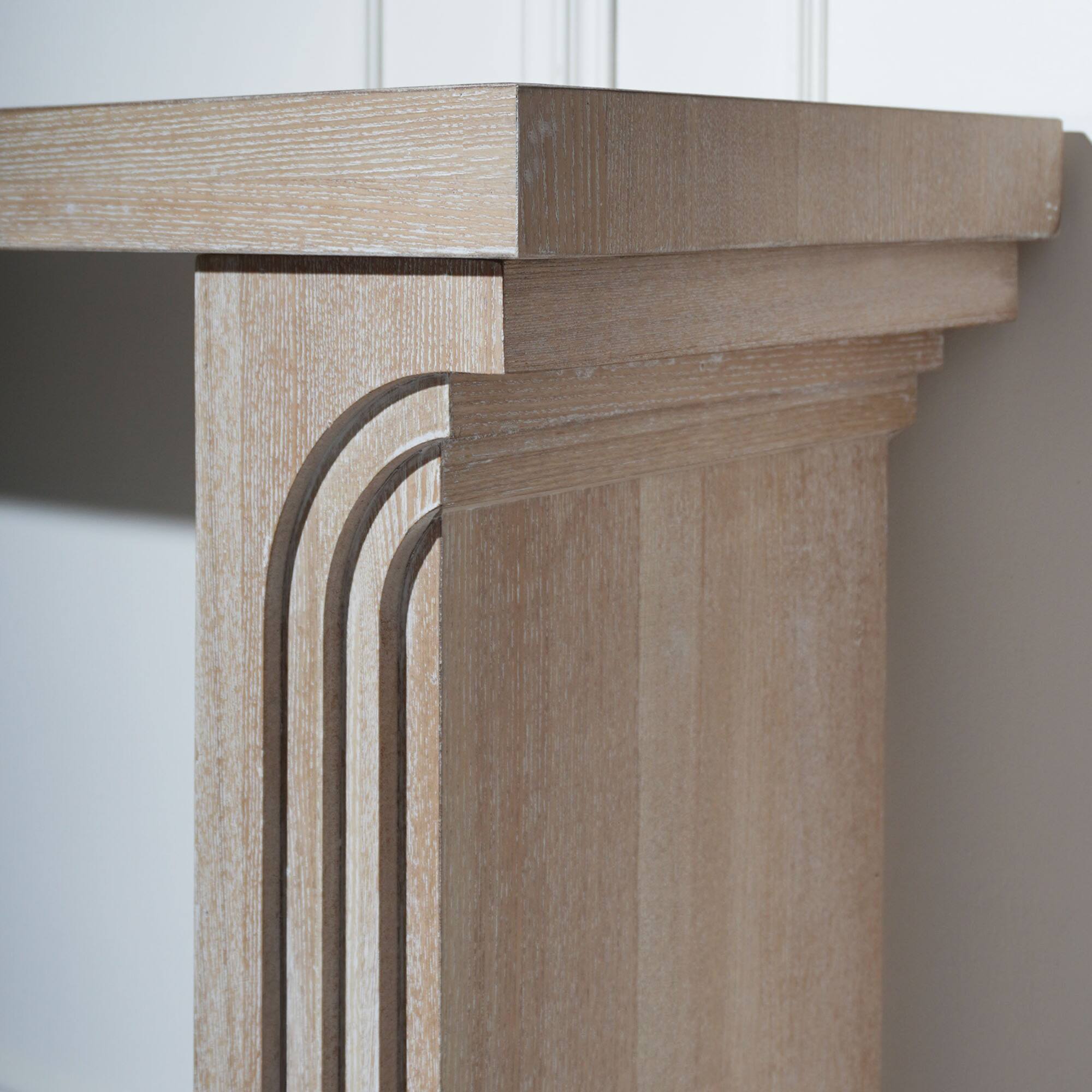 Alt View 4. GOODSILO - Modern Minimalist Wooden Console Table Ideal for Entryway Living Room and Hallway Stylish Decorative Accent - Natural.