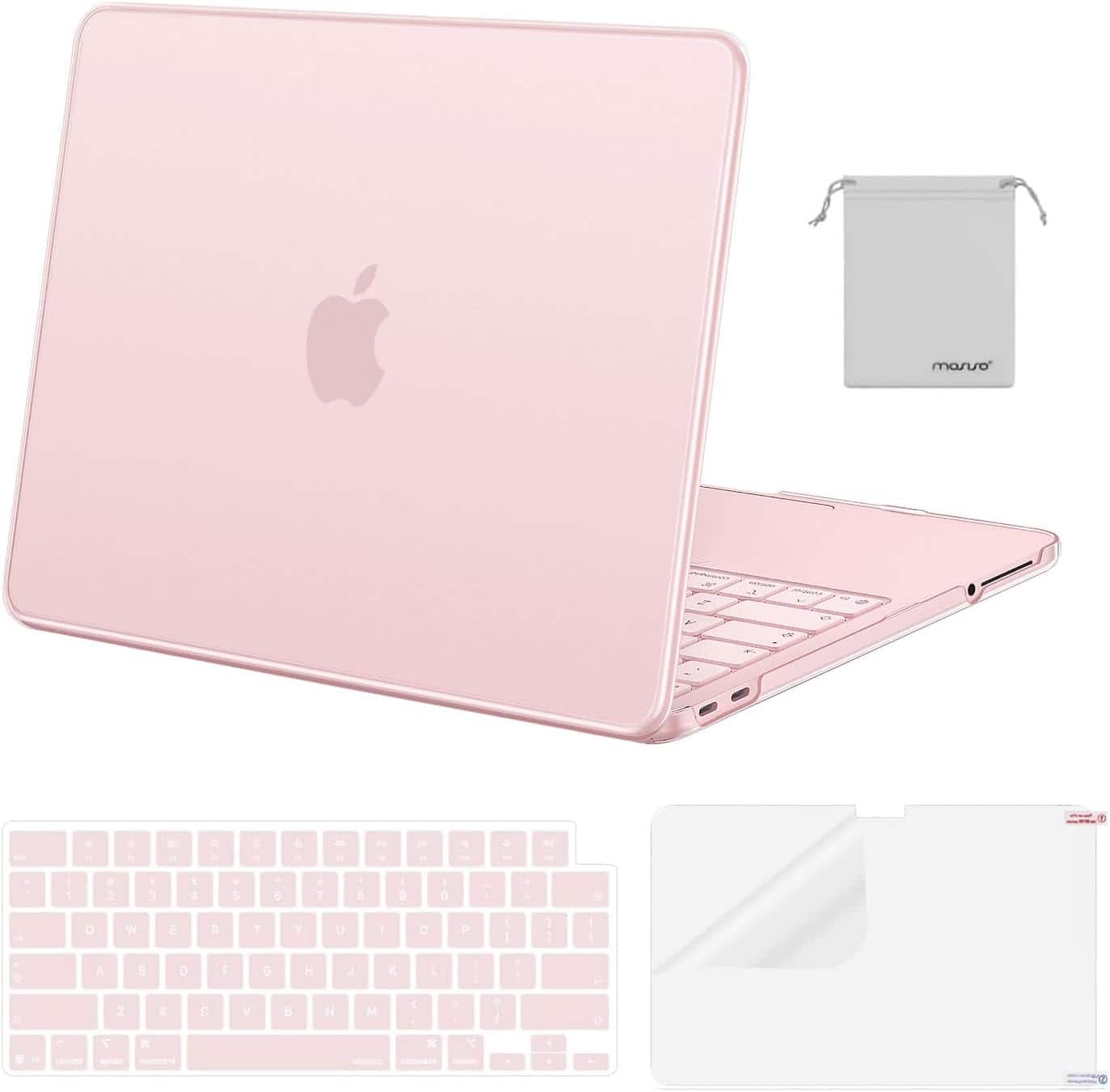 mosiso - 2026 MacBook Neo 13 inch A3404 Protective Hard Shell Case Kit with Keyboard Covers and Screen Protector - Blush price history on PriceWatchPro