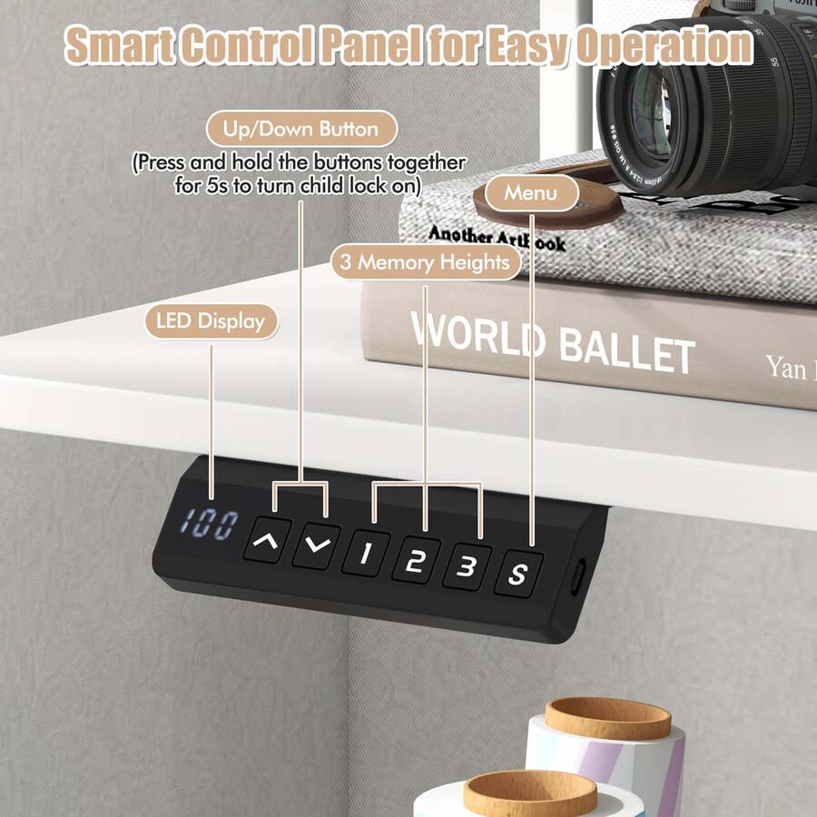 Control Panel Display Stand Costway 63