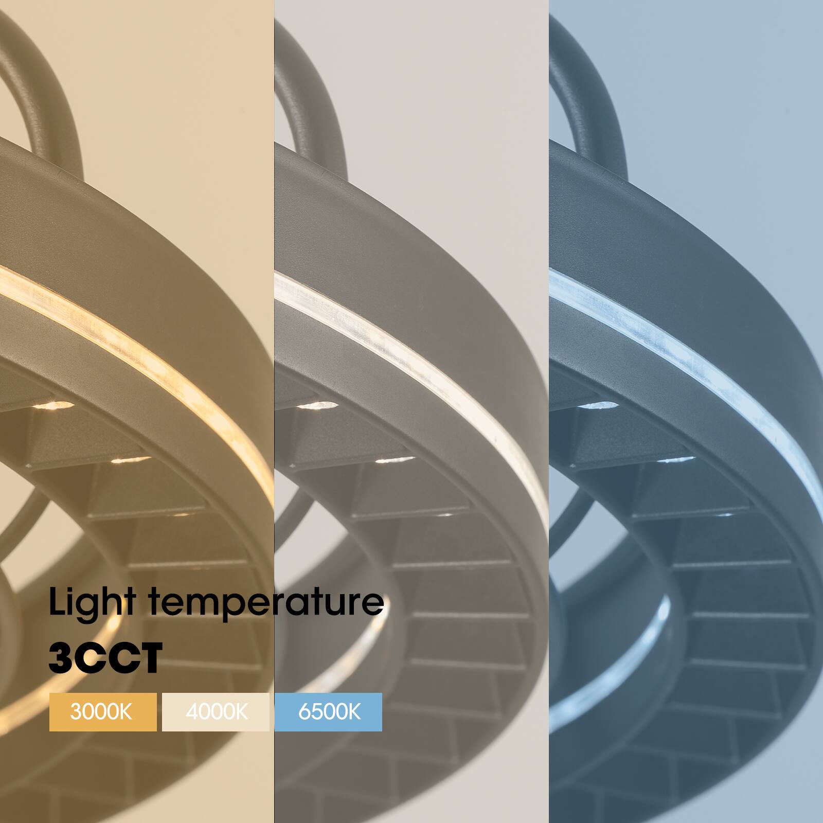 Light temperature 3CCT 3000K 4000K 6500K