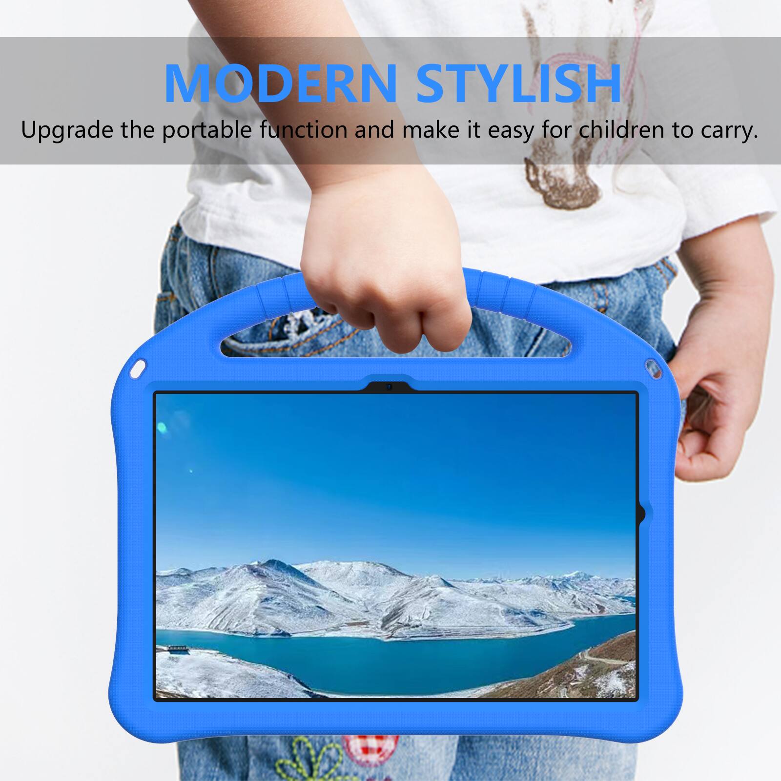 MODERN STYLISH  
Upgrade the portable function and make it easy for children to carry.