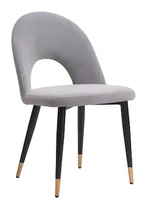 Front. Hivvago - Menlo Dining Chair (Set of 2) Gray - Gray.