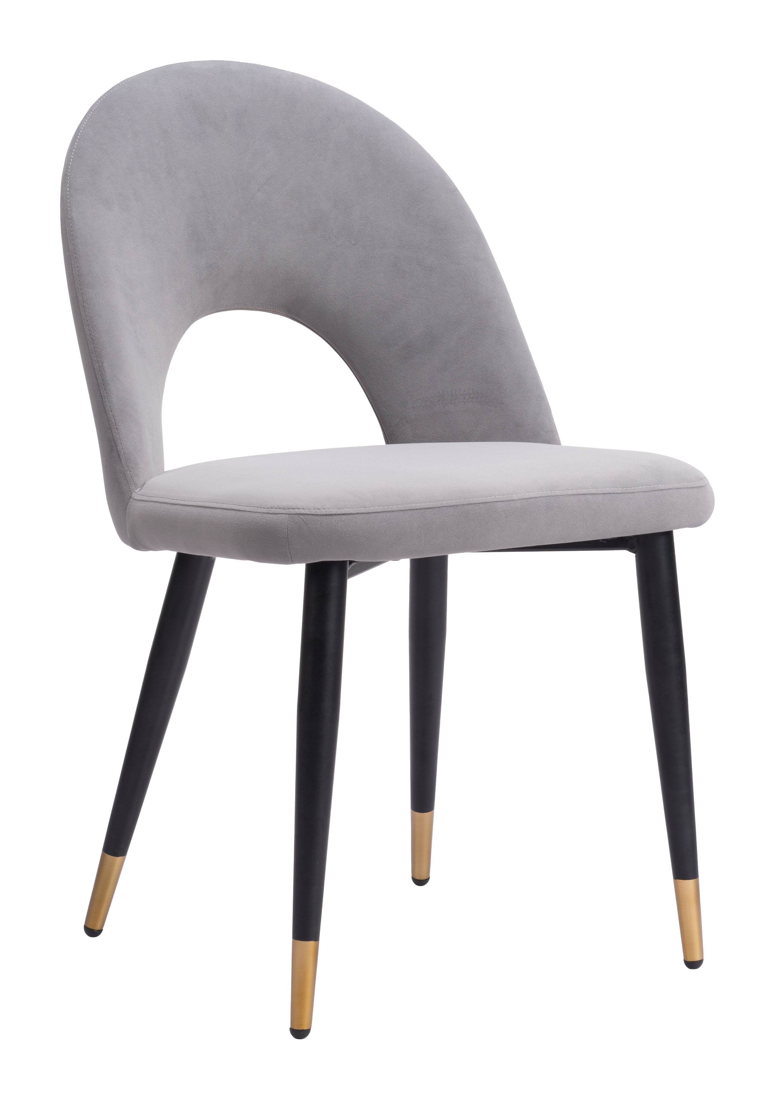 Front. Hivvago - Menlo Dining Chair (Set of 2) Gray - Gray.