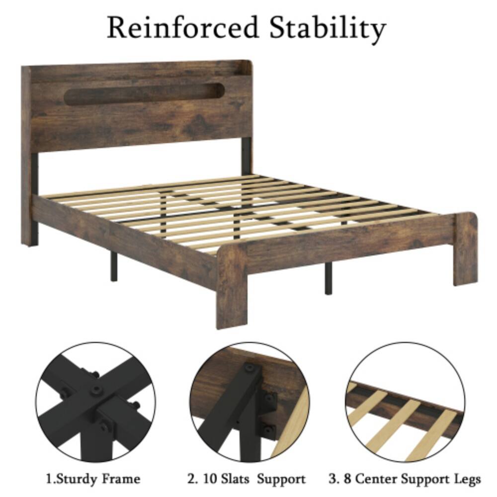 Reinforced Stability

1. Sturdy Frame  
2. 10 Slats Support  
3. 8 Center Support Legs
