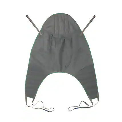Front. Invacare - Premier Full Body Universal High Sling for Patient Lift (Large, 500 lb, Spacer Fabric) - Gray.
