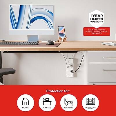 1 YEAR LIMITED WARRANTY BACKED BY $300,000 CONNECTED EQUIPMENT WARRANTY

Protection for:
- HOME
- OFFICE
- GAMING
- ENTERTAINMENT SYSTEMS