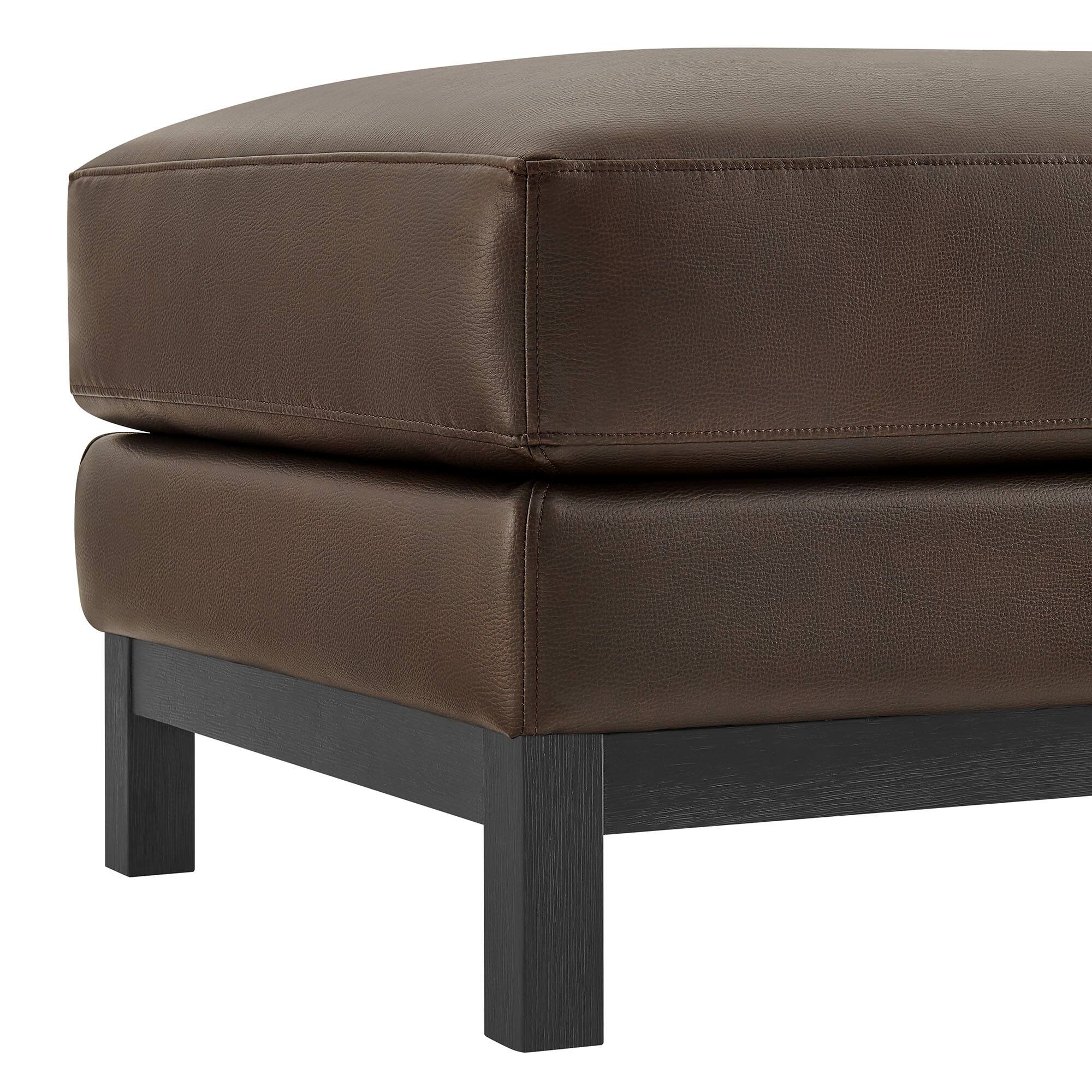 Alt View 6. Modway - Roscoe Upholstered Ottoman - Espresso.
