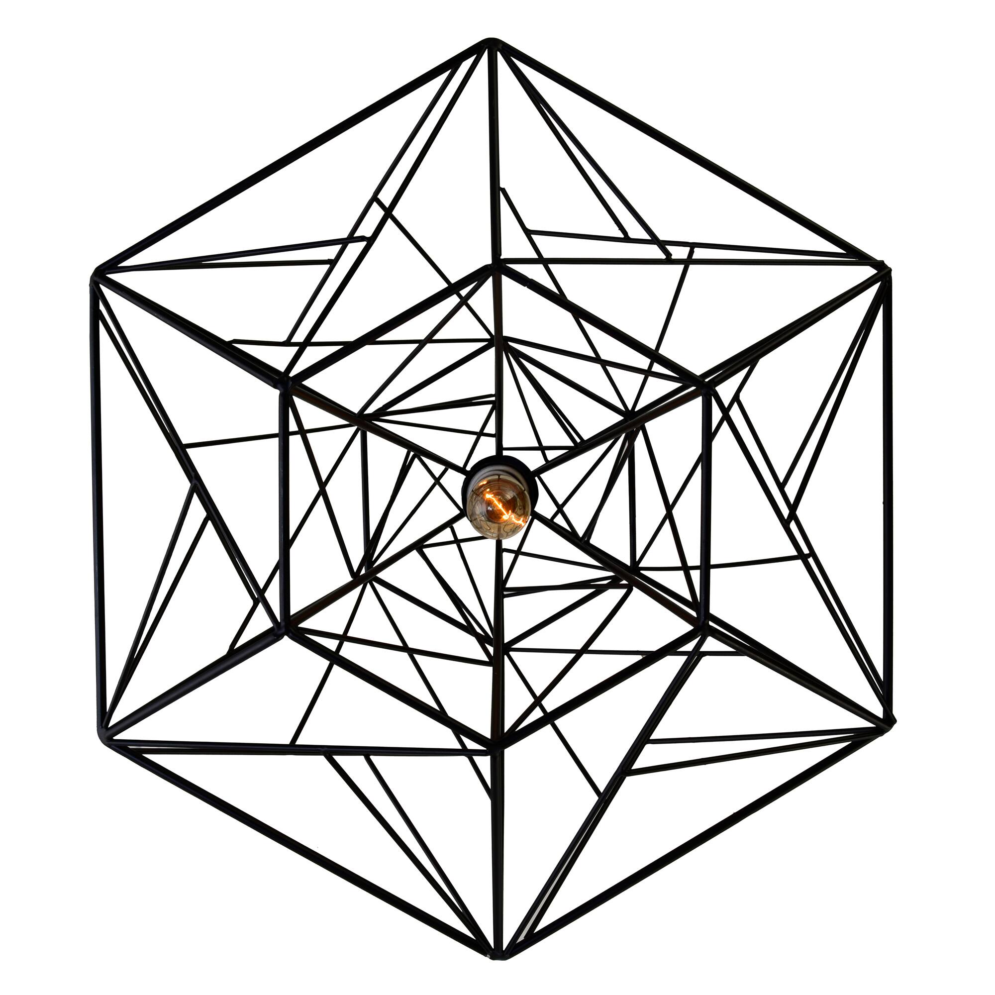 Alt View 1. CWI Lighting - Bagheera 1 Light Down Pendant With Black Finish - Black.