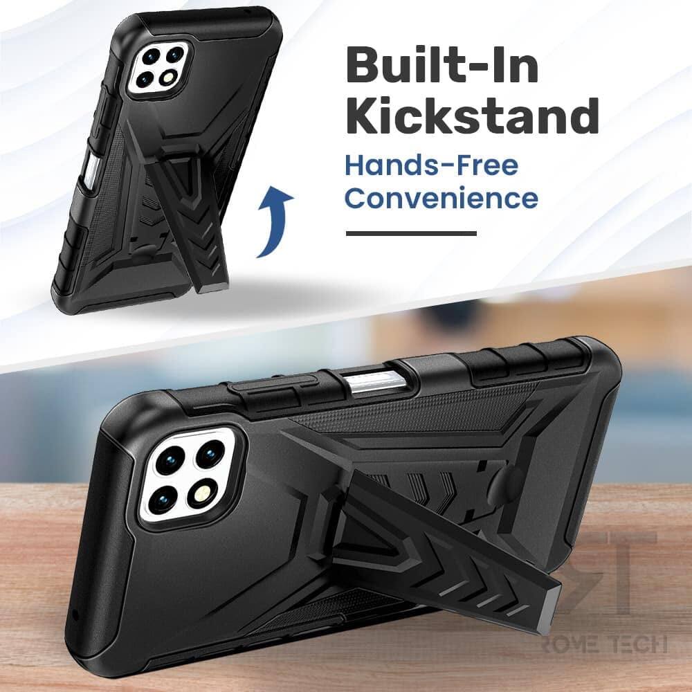 Built-In Kickstand  
Hands-Free Convenience