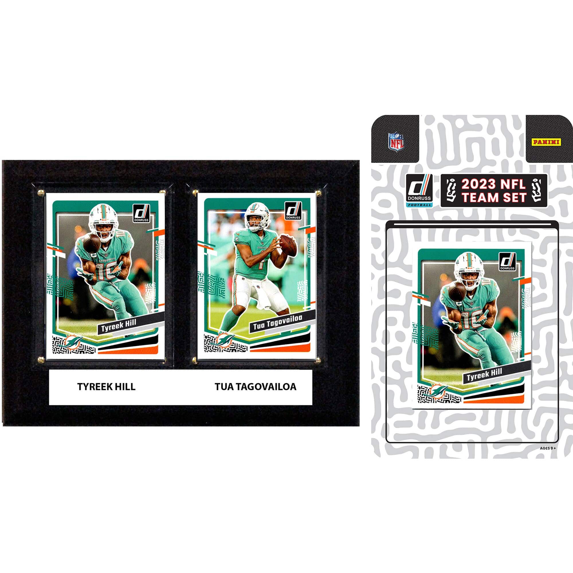 "C&I Collectibles - Miami Dolphins 6"" x 8"" Player Plaque & 2023 Team Trading Card Set - Multicolor" price history on PriceWatchPro
