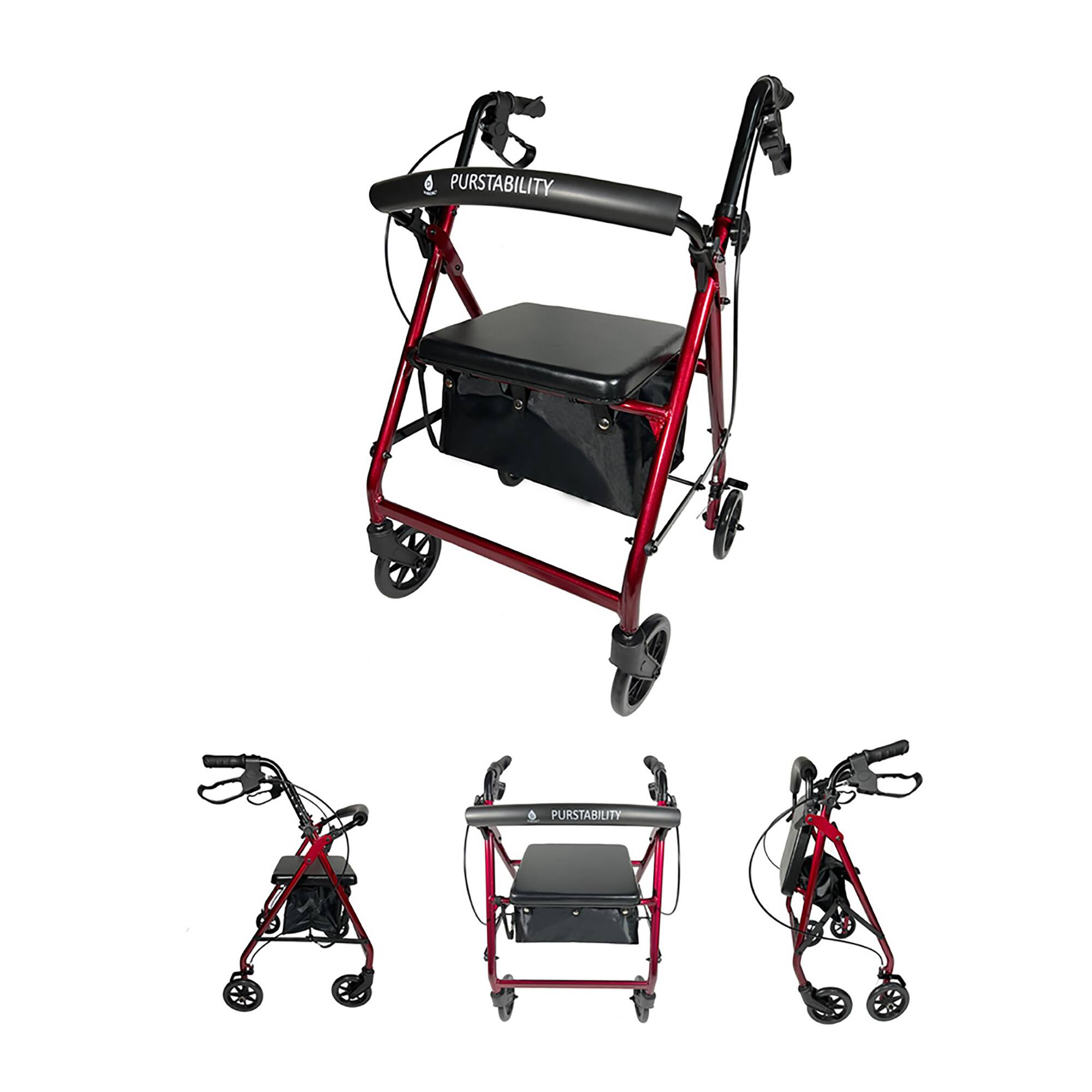 Pursonic - Purstability Rollator Walker - Black