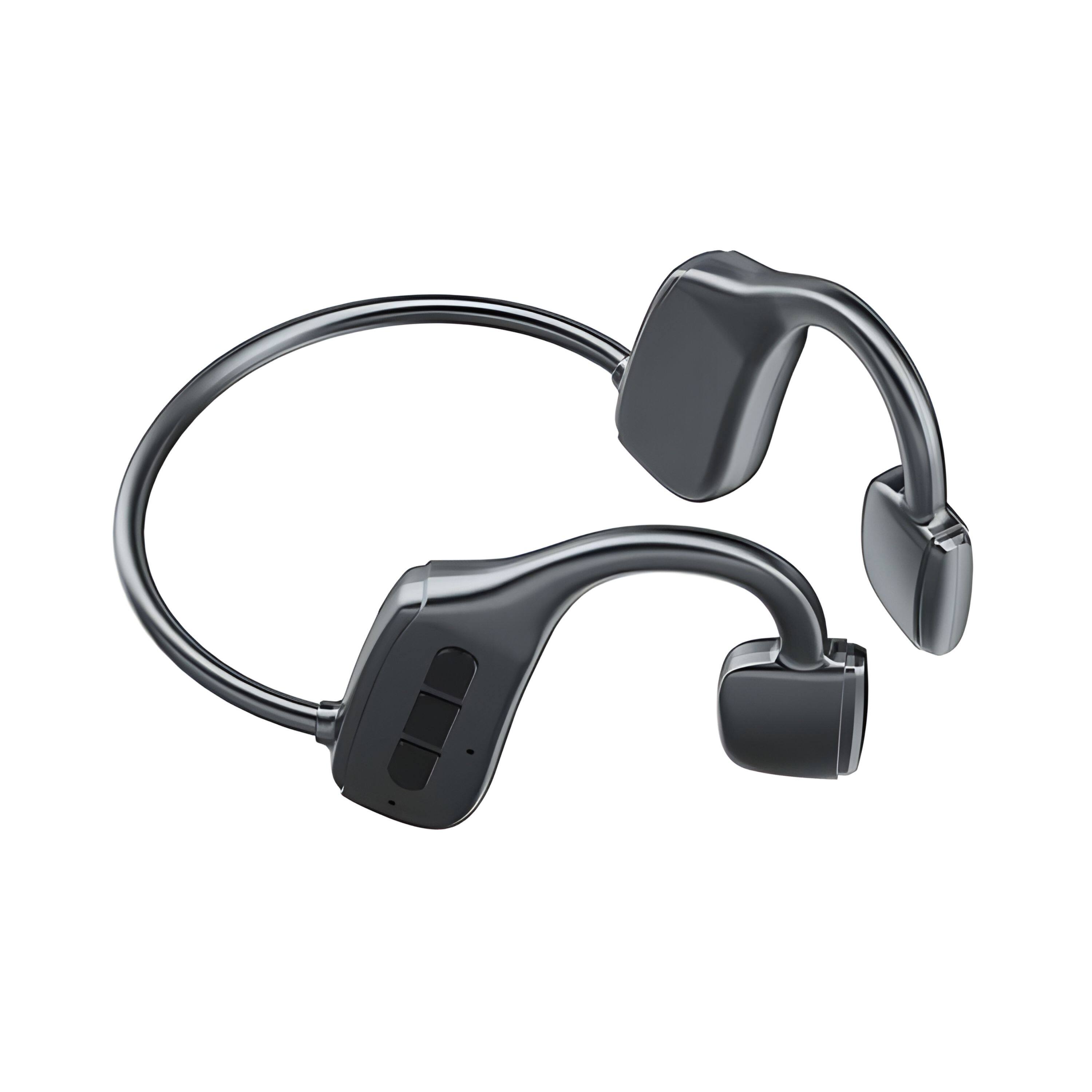 Kitcheniva - Bone Conduction Headphones Bluetooth 5.1 Wireless Earbuds - Black