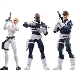 Hasbro F9047 6 inch Marvel Legends Series S.H.I.E.L.D 3-Pack Action Figures - Black