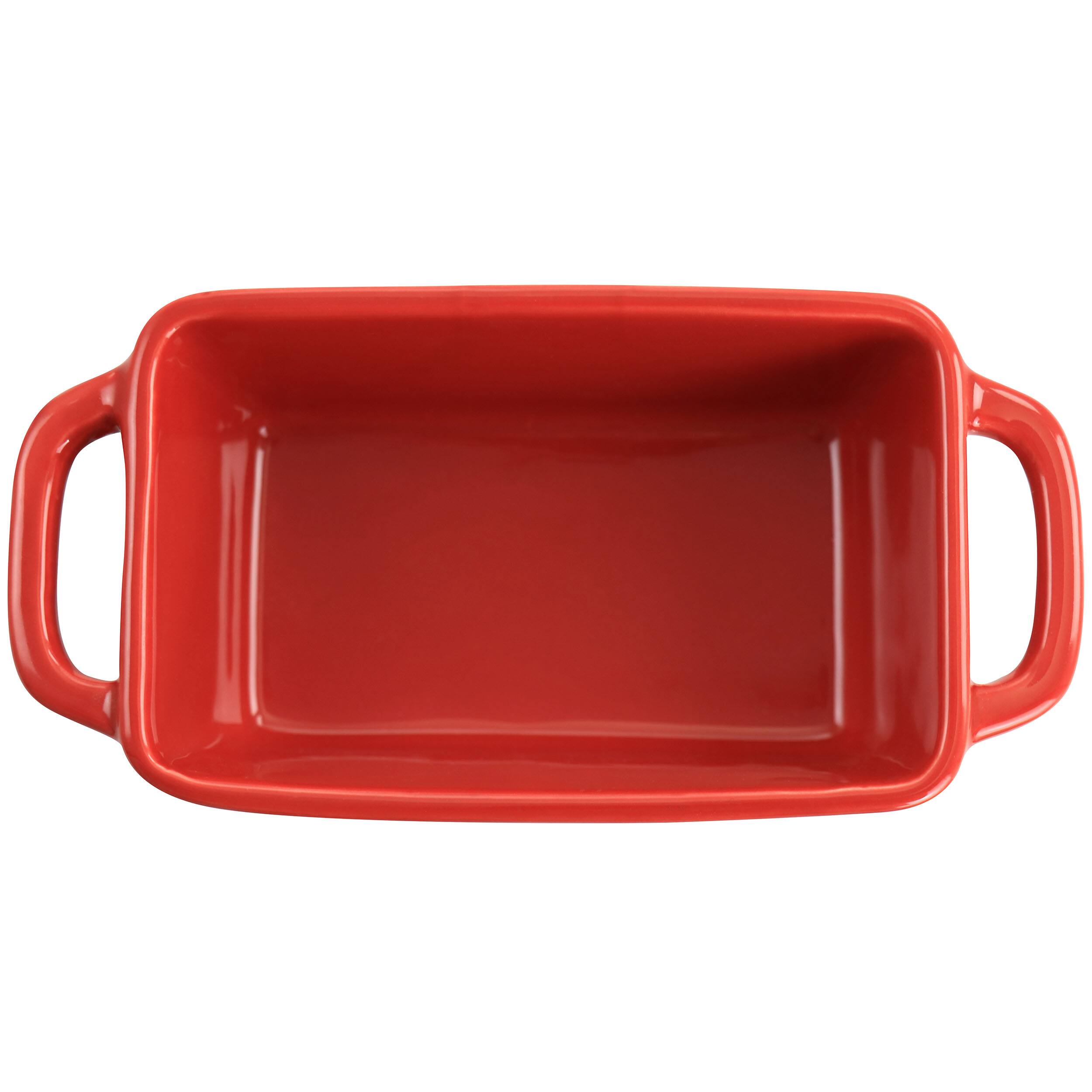 Alt View 3. Crock-Pot - Crock Pot Appleton 6 Piece 12 Ounce Stoneware Mini Loaf Pan Baker Set in Gradient Red - Gradient Red.