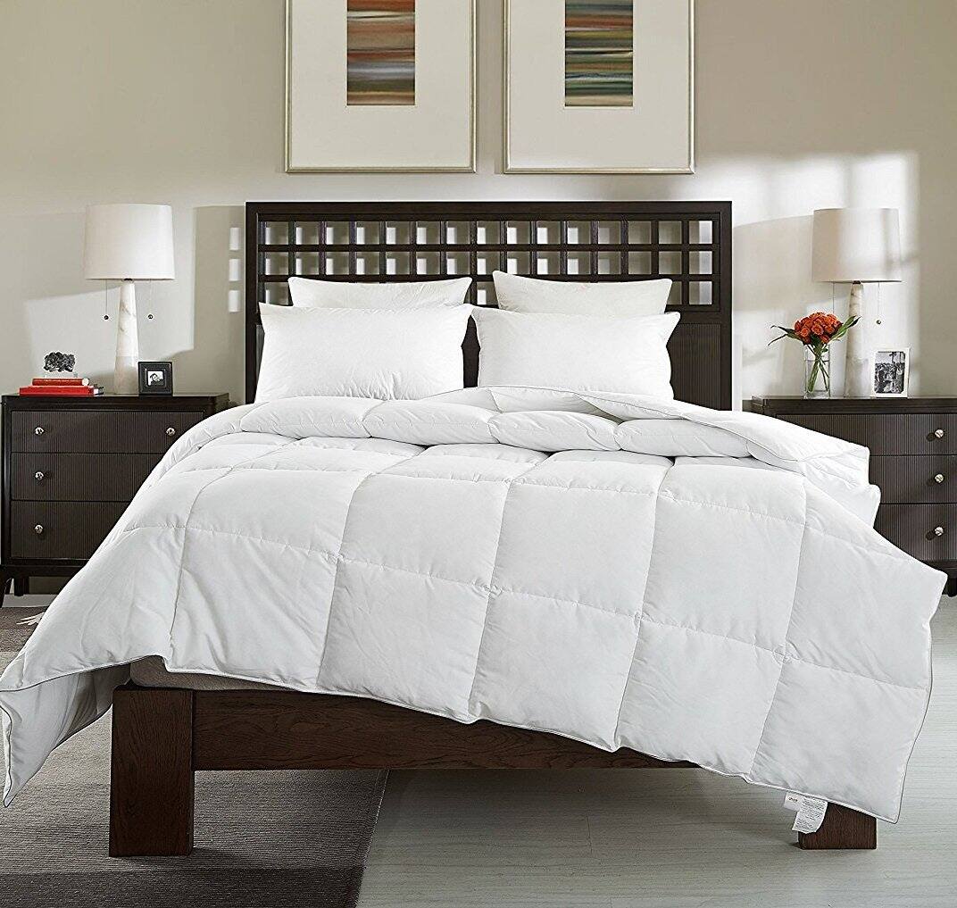 Alt View 4. Cheer Collection - Cheer Collection Queen Comforter - All Season Down Alternative Comforter - Gray.