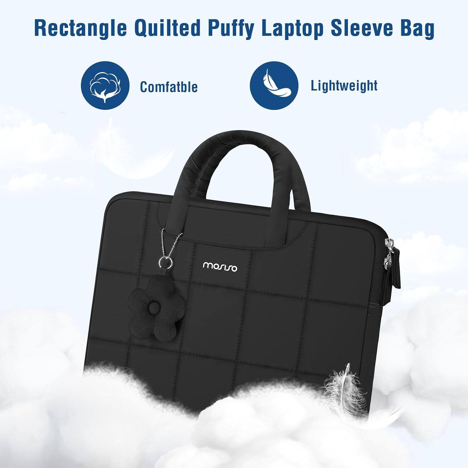 Rectangle Quilted Puffy Laptop Sleeve Bag

- Comfatble
- Lightweight