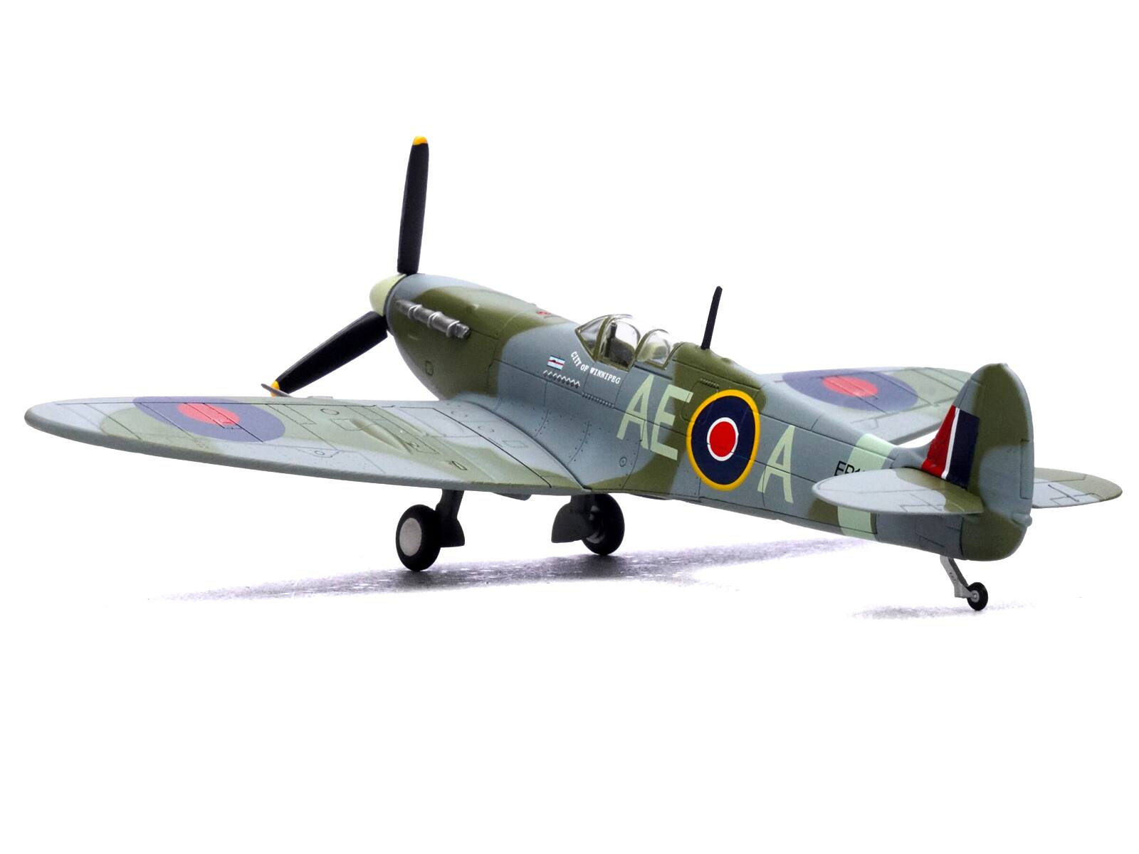 Left. Legion - Supermarine Spitfire Mk Vb Fighter EP120 Flt Lt James Jeff Northcott No. 402 City of Winnipeg Squadron 1943-44 RCAF 1/72 - Multicolor.