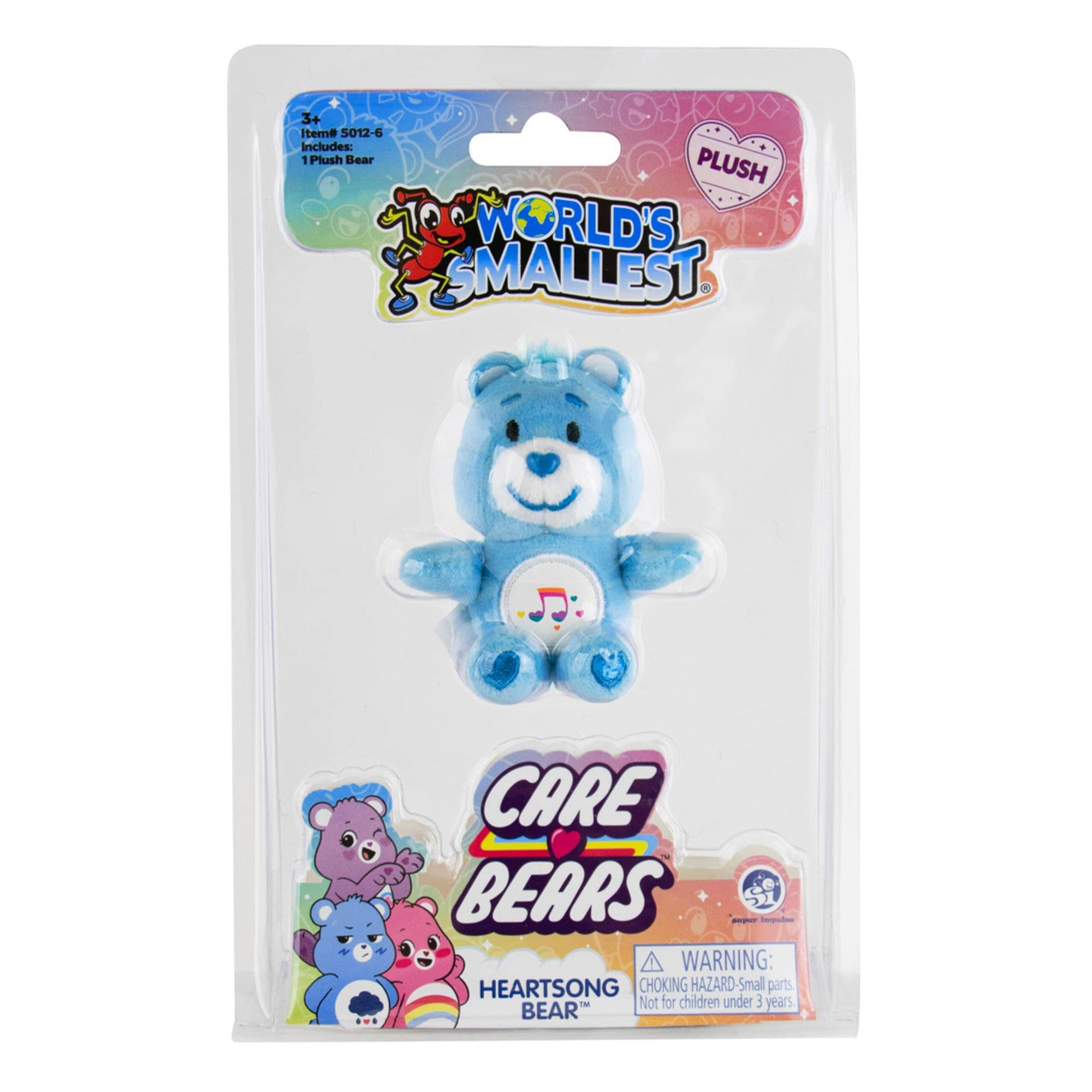 3+ Iteme 5012-6 Includes: 1 Plush Bear  
PLUSH WORLD'S SMALLEST  
1 CARE BEARS - Snpo  
WARNING: HEARTSONG CHOKING HAZARD-Small parts - Not for children under 3 years BEAR