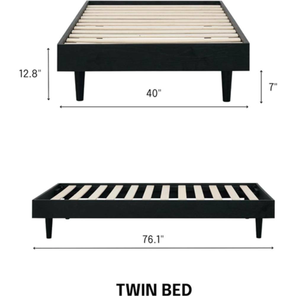 12.8"  
40"  
7"  
76.1"  

TWIN BED