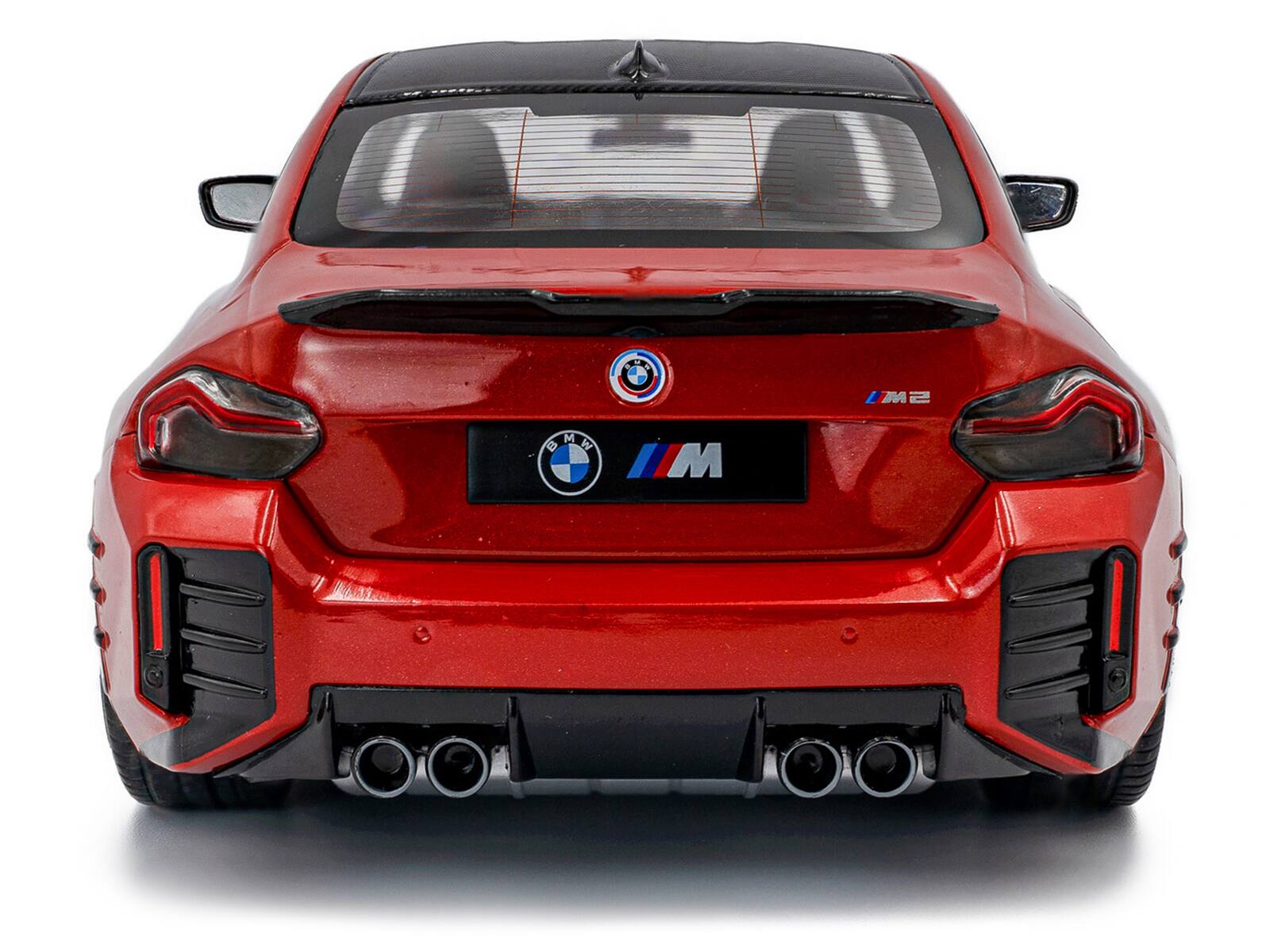 Alt View 5. Solido - 2024 BMW M2 Performance Parts Toronto Red Metallic with Carbon Top 1/18 Diecast Model Car by Solido.