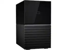 Western Digital - WD 20TB My Book Duo Desktop RAID External Hard Drive 256-Bit AES Encryption - USB 3.2 Gen1 (WDBFBE0200JBK-NESN) - Black