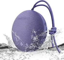 FINEAK - IPX8 Waterproof Bluetooth Speaker-Loud HD Sound, Portable - Purple
