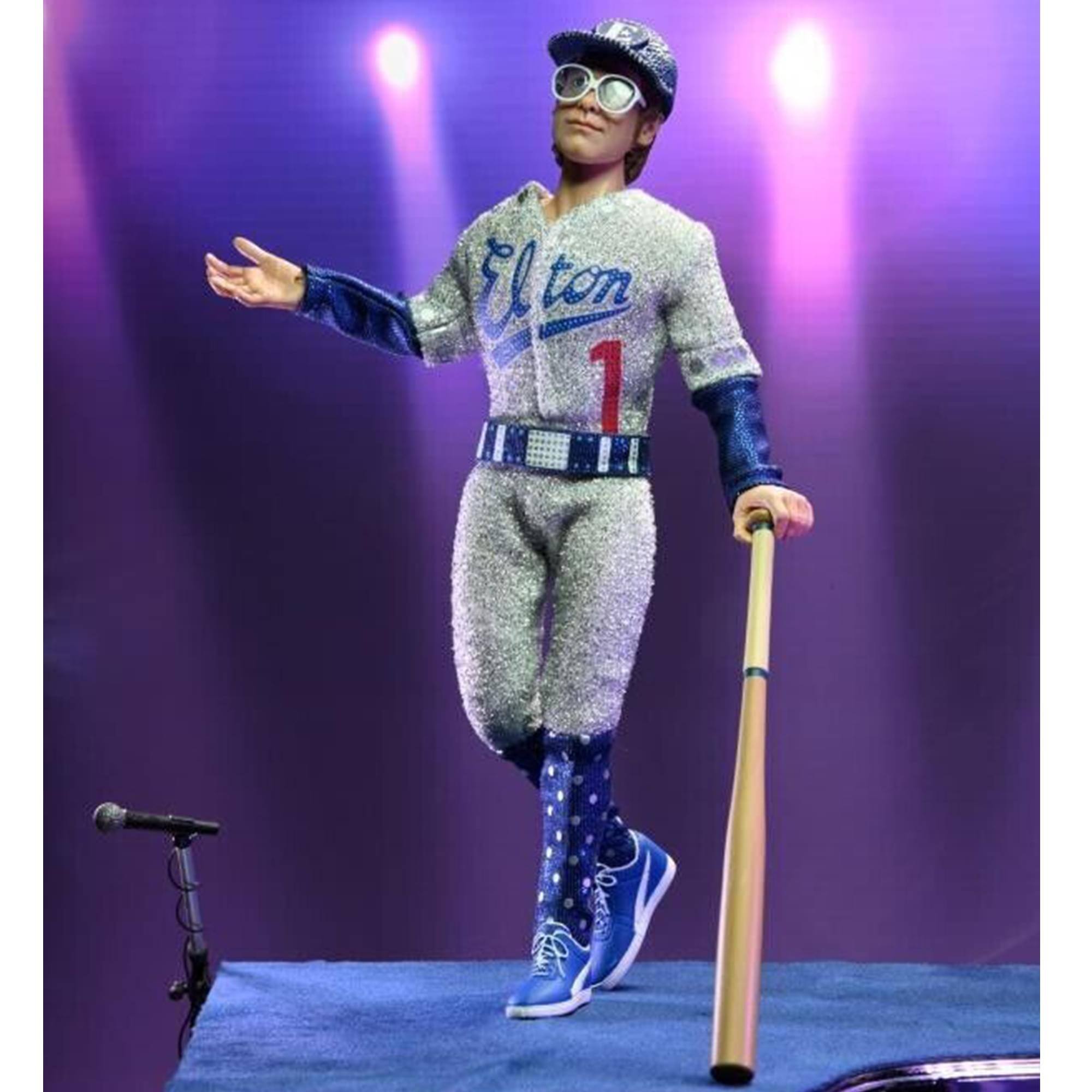 Alt View 5. NECA - Elton John Live 1975 8 Inch Clothed Action Figure.