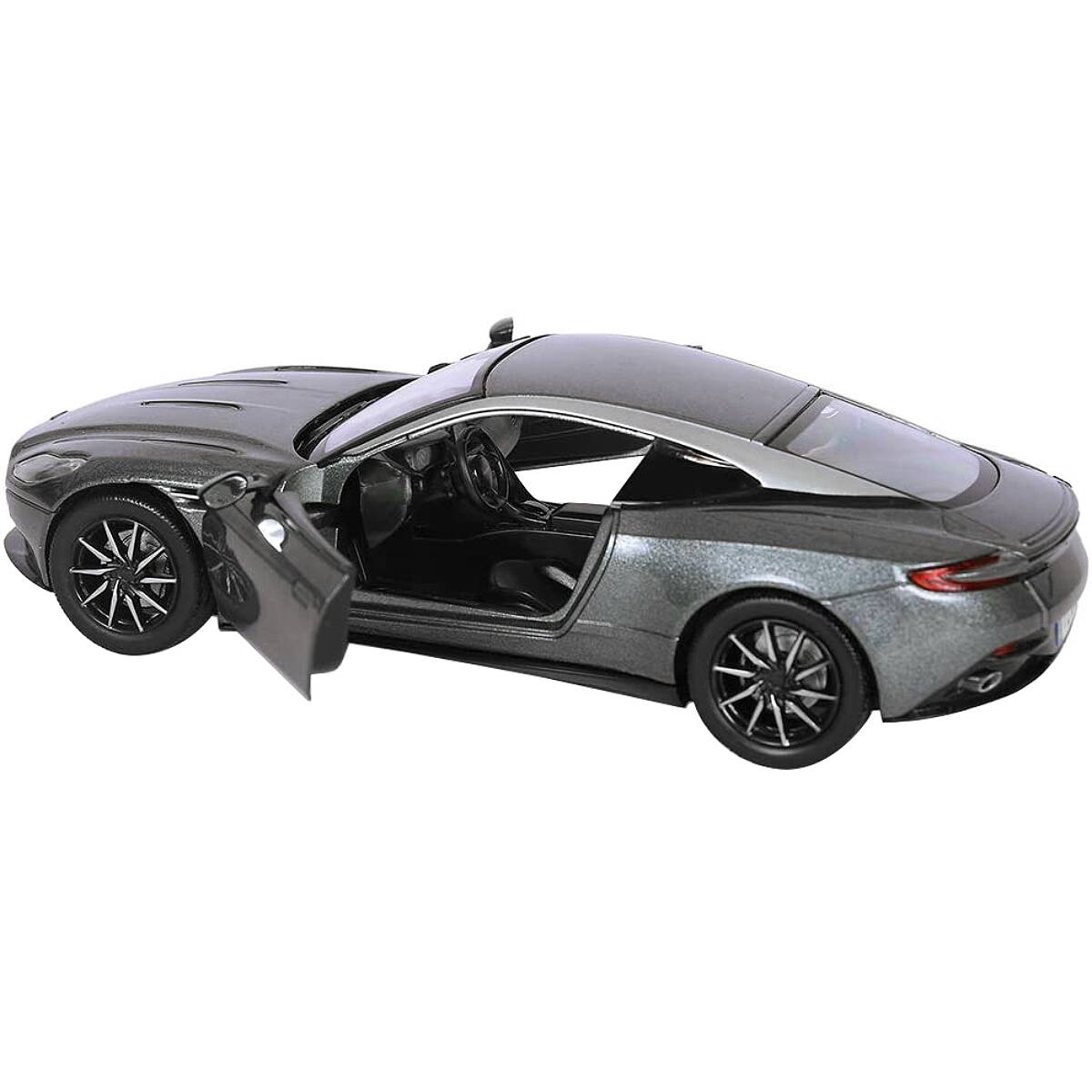 Alt View 2. Motormax - Aston Martin DB11 Silver 1/24 Diecast Model Car by Motormax.