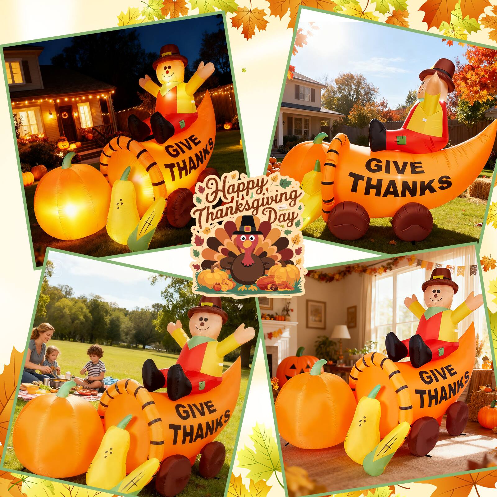 - THANKS
- GIVE THANKS
- Happy Thanksgiving Day
- GIVE THANKS
- GIVE THANKS