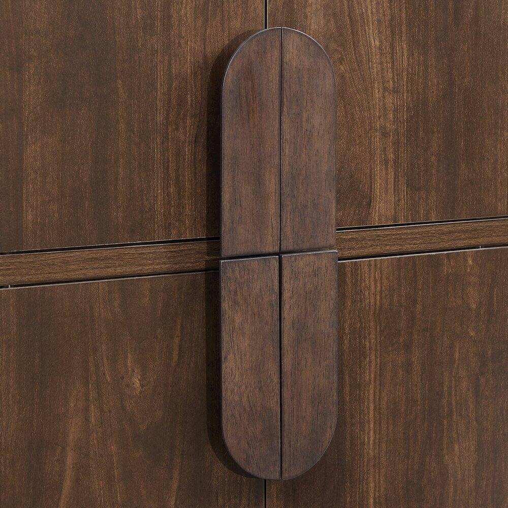 Alt View 4. Crosley Furniture - Millie Pantry - Brown.
