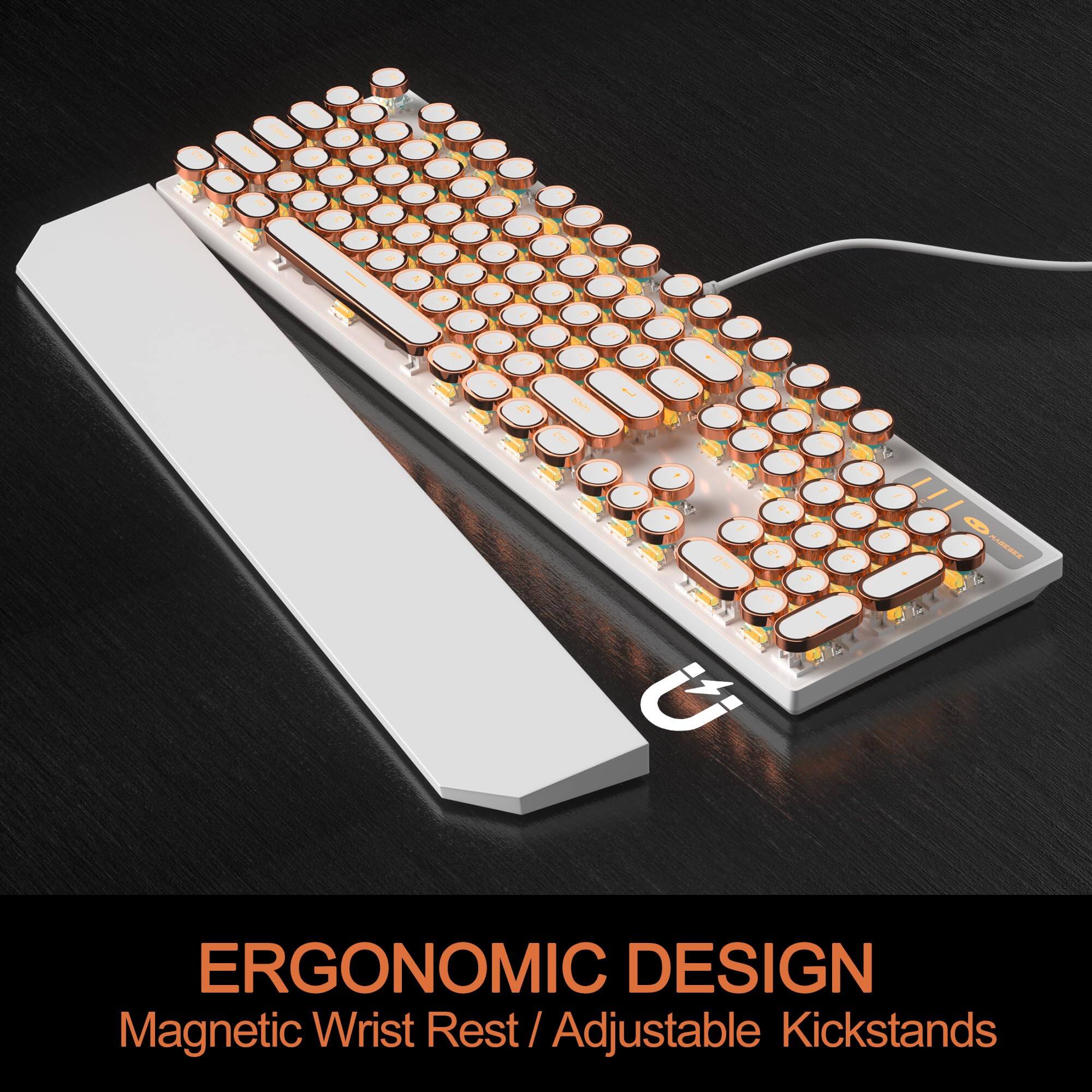 ERGONOMIC DESIGN  
Magnetic Wrist Rest / Adjustable Kickstands