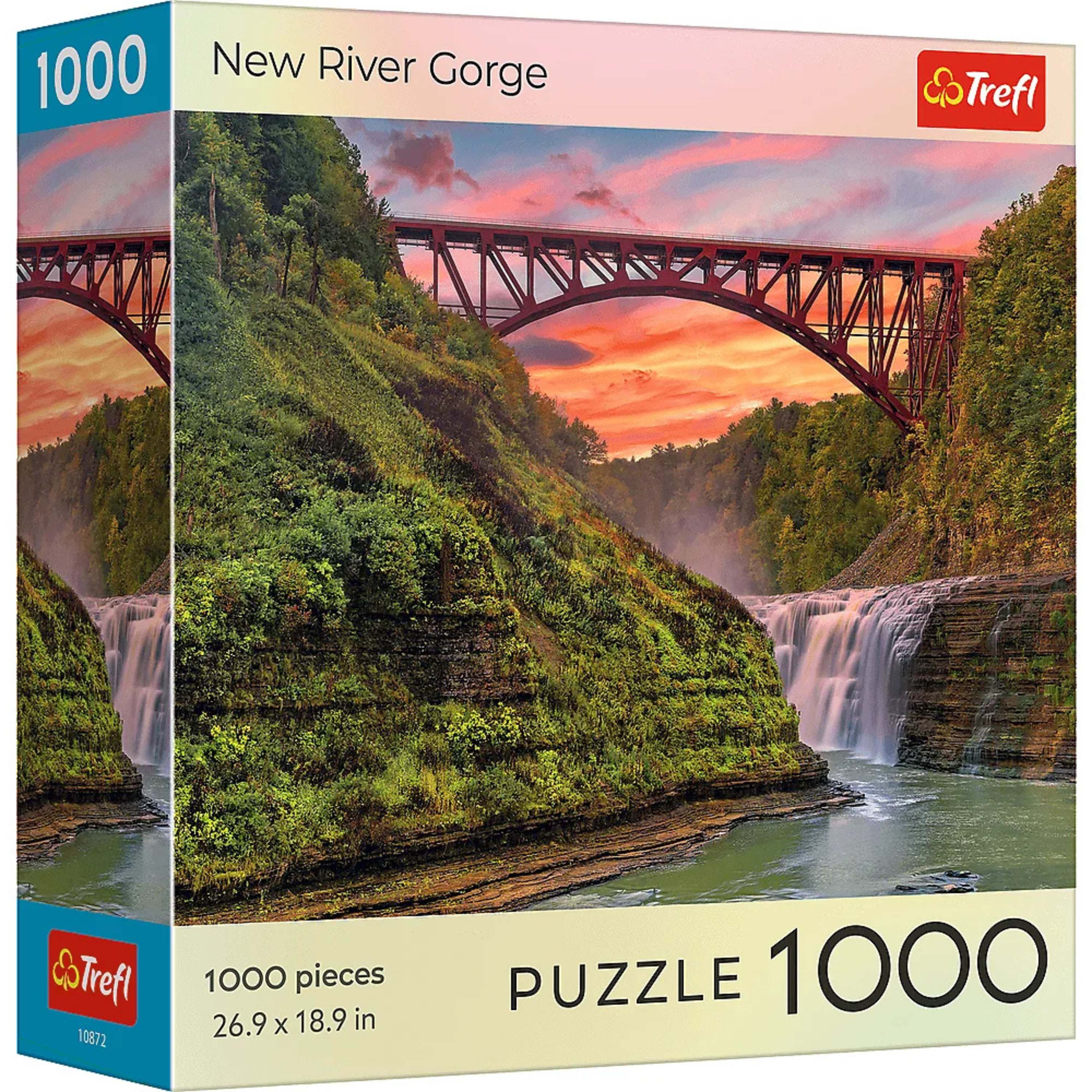 1000 New River Gorge  
Trefl  
10872  
1000 pieces 26.9 x 18.9 in  
PUZZLE 1000
