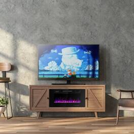 AOSTIRMOTOR - 36 Inch Wall Mounted Electric Fireplace for Indoor