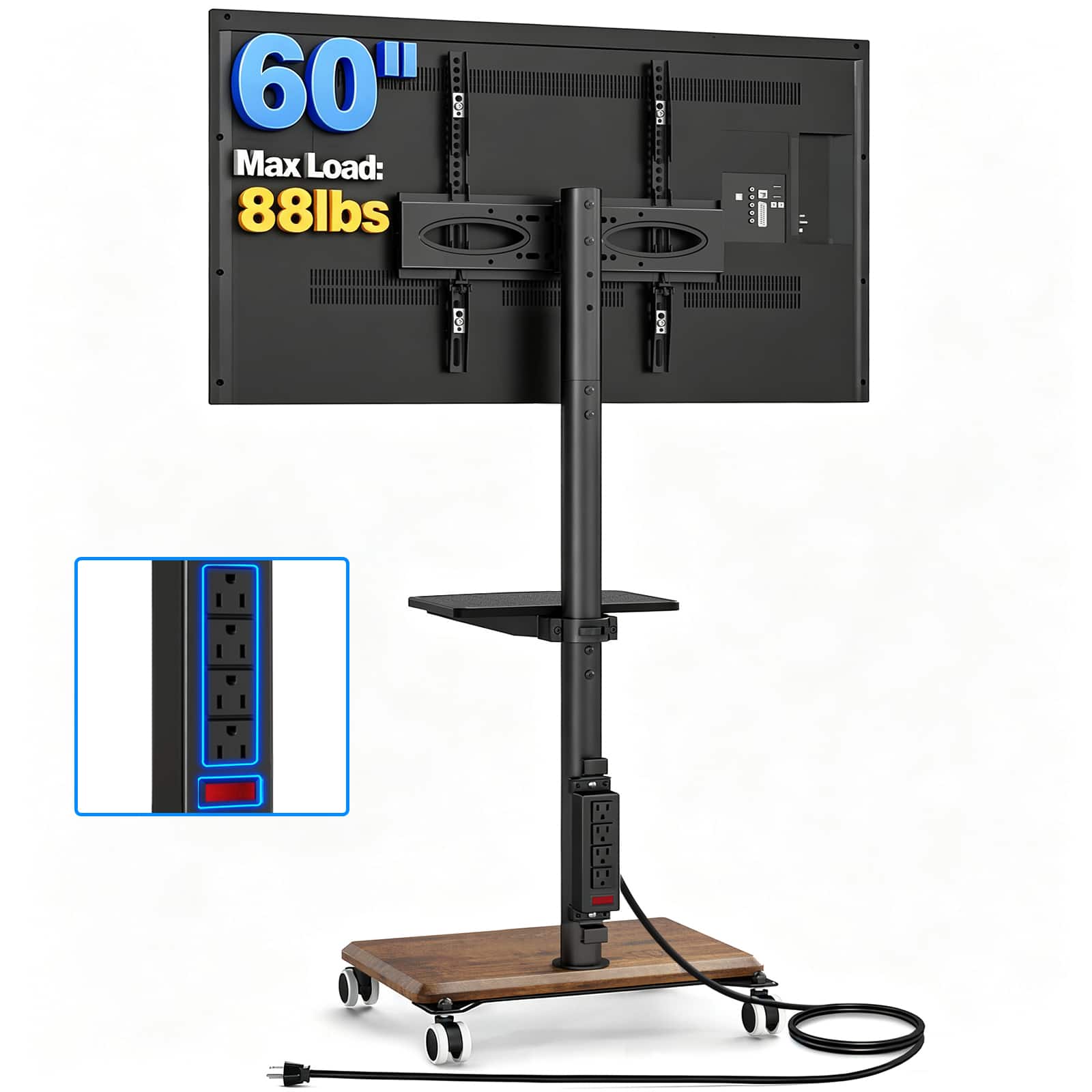 Rfiver - Suitable for 32-60 inch floor-standing TV stands - Brown