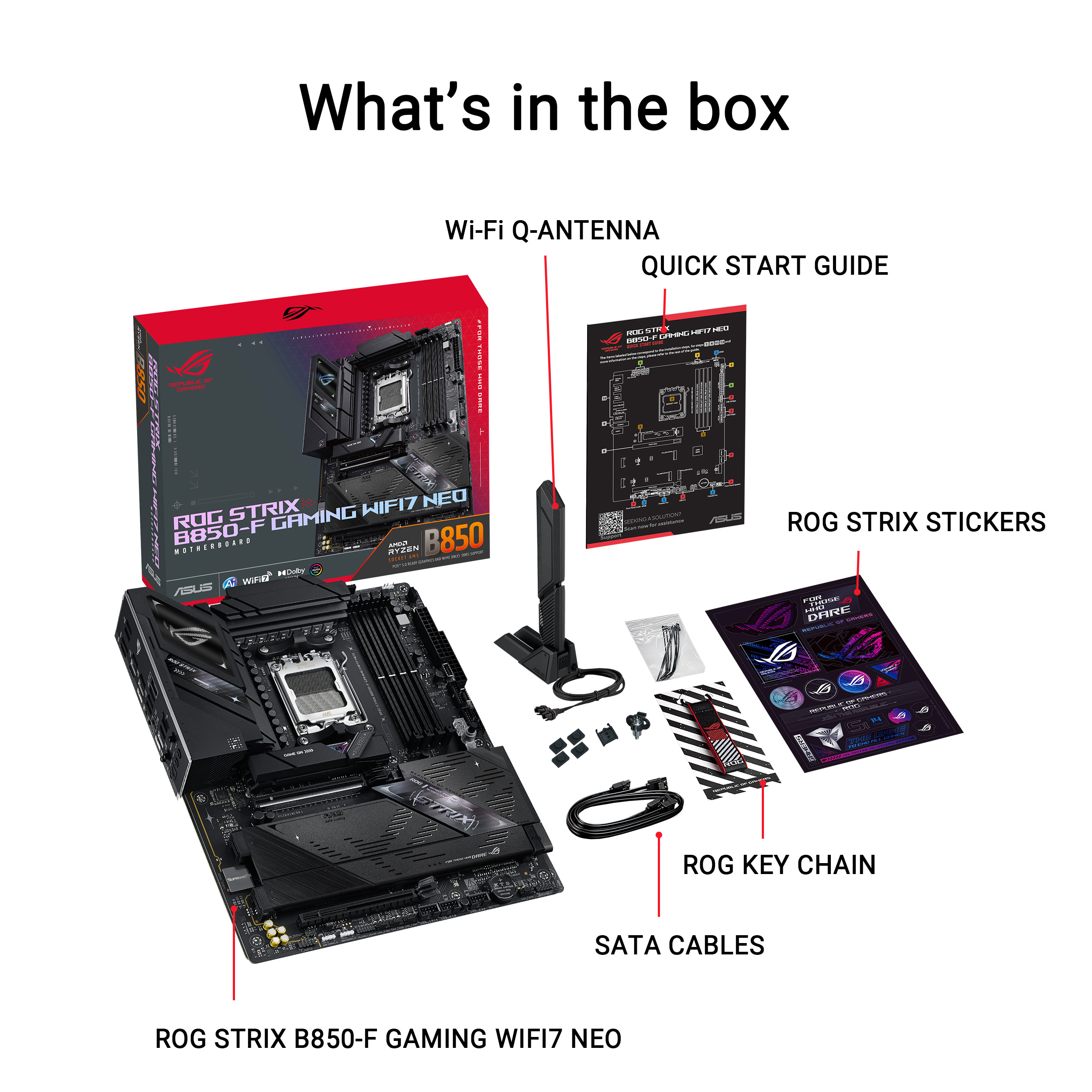 ASUS ROG STRIX B850 F GAMING WIFI7 NEO (Socket AM5) AMD B850 ATX