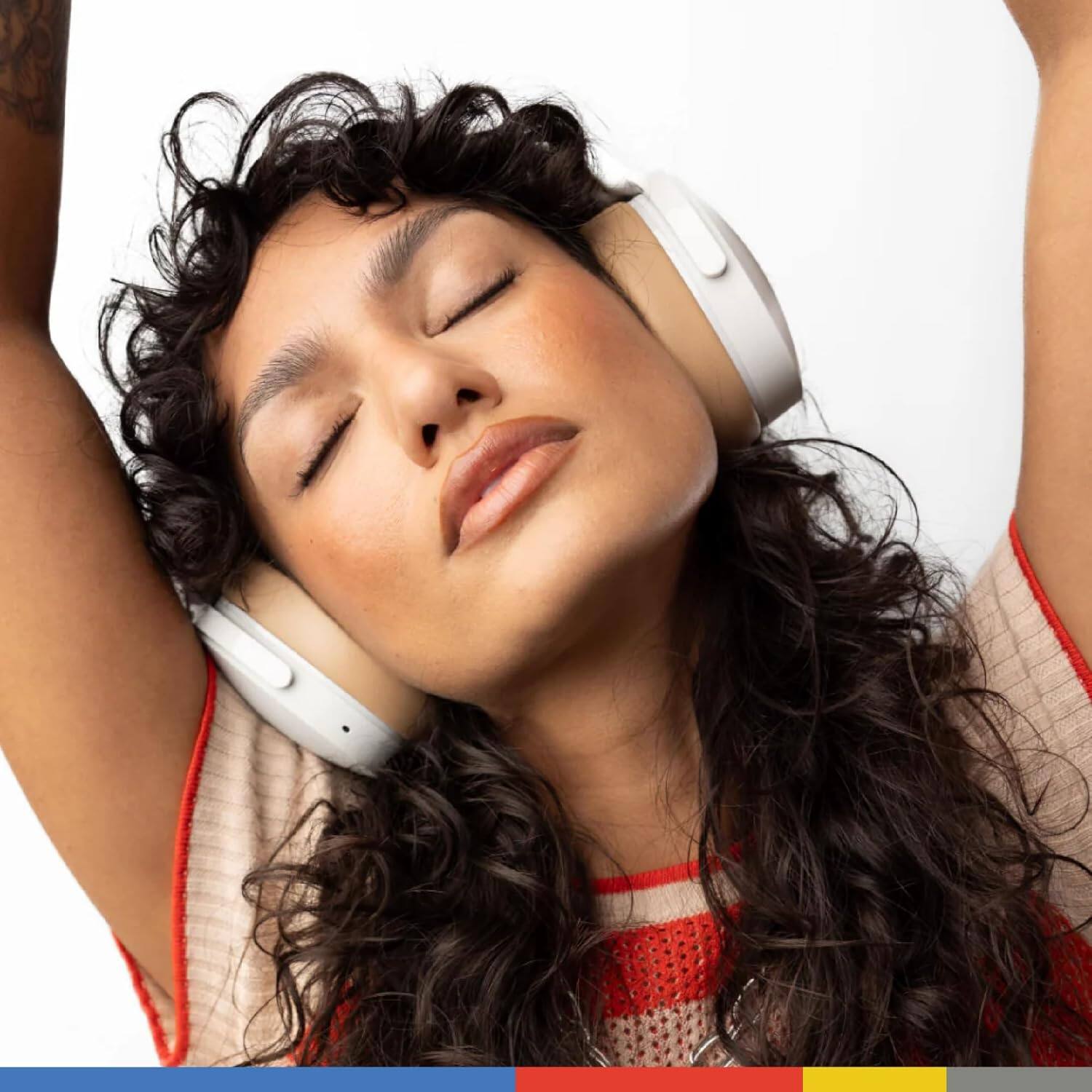 Alt View 2. Skullcandy - Hesh ANC wireless headphones with noise cancelling, 22hr battery, foldable design, mic, and Bluetooth for iOS/Android. - Mod White.