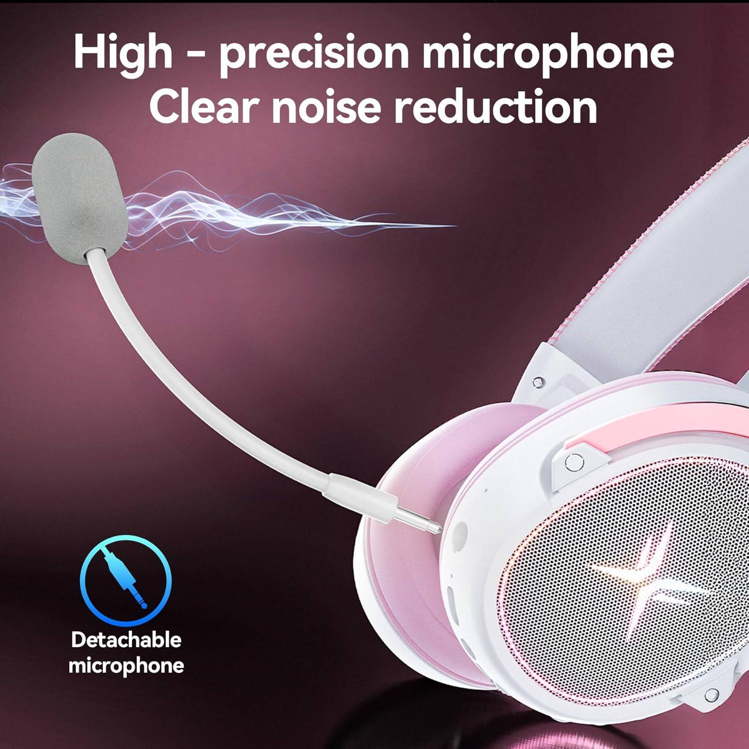High-precision microphone  
Clear noise reduction  
Detachable microphone