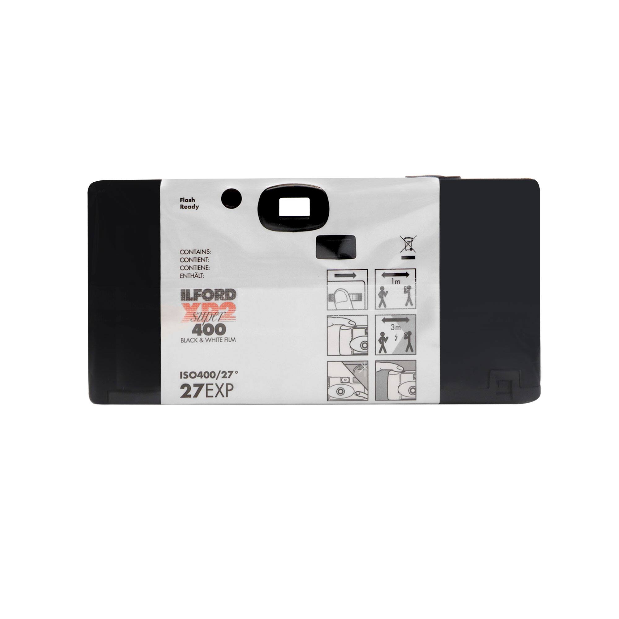 Flash Ready CONTAINS CONTIENT: CONTIENE ENTHÄLT: ILFORD 4 super 400 BLACK & WHITE FILM Im 3m i ISO400/27 27EXP