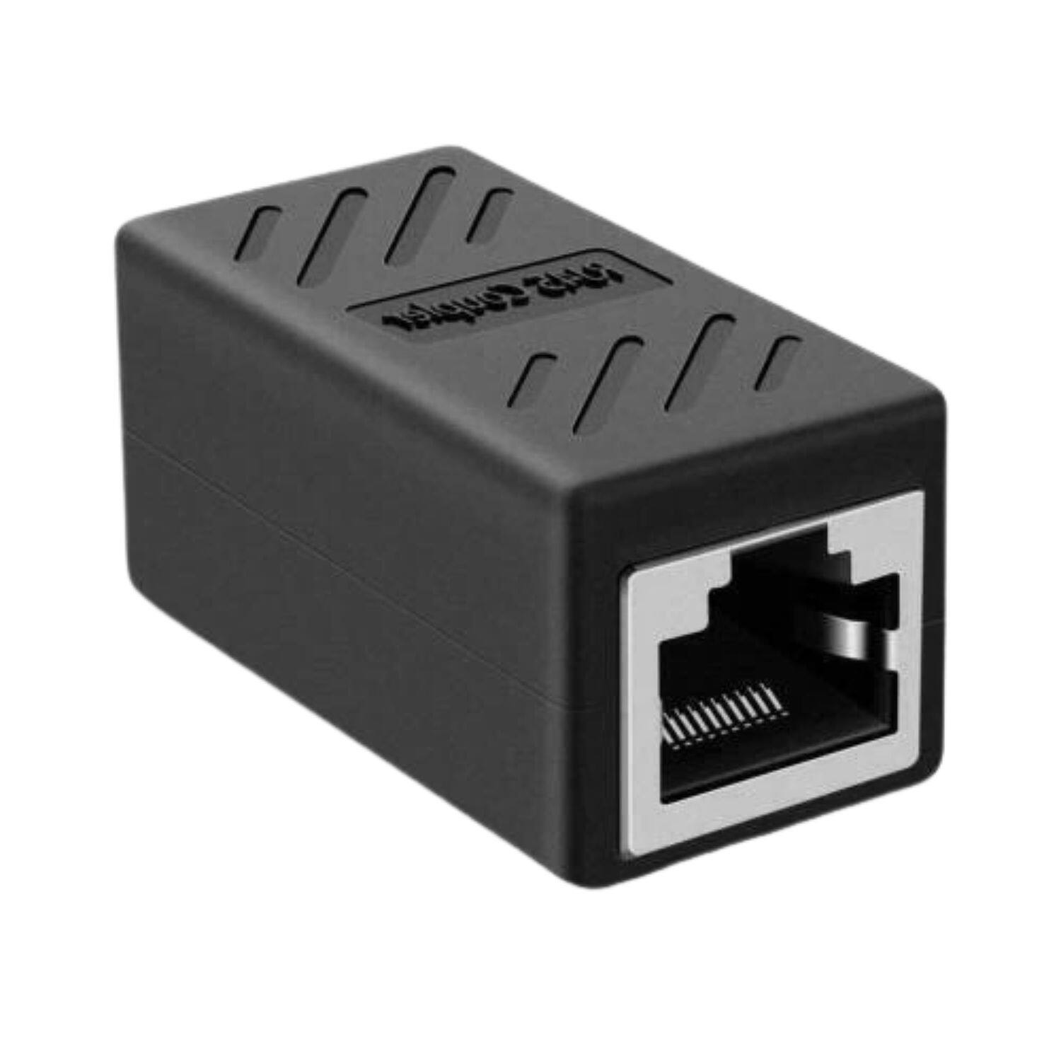 Angle. Home Collection - 1-Pack RJ45 Inline Coupler – Cat7/Cat6/Cat5e Ethernet LAN Network Cable Adapter Female to Female Connector.