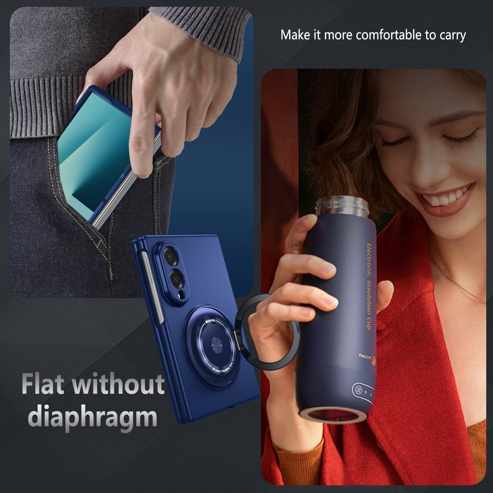Make it more comfortable to carry

Flat without diaphragm

Electronic Cup Insulation FAGOR
