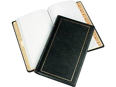 Alt View 4. Wilson Jones - Wilson Jones Minute Record Book, 8.5"W x 14"H, Black (W0395-31) - Black.