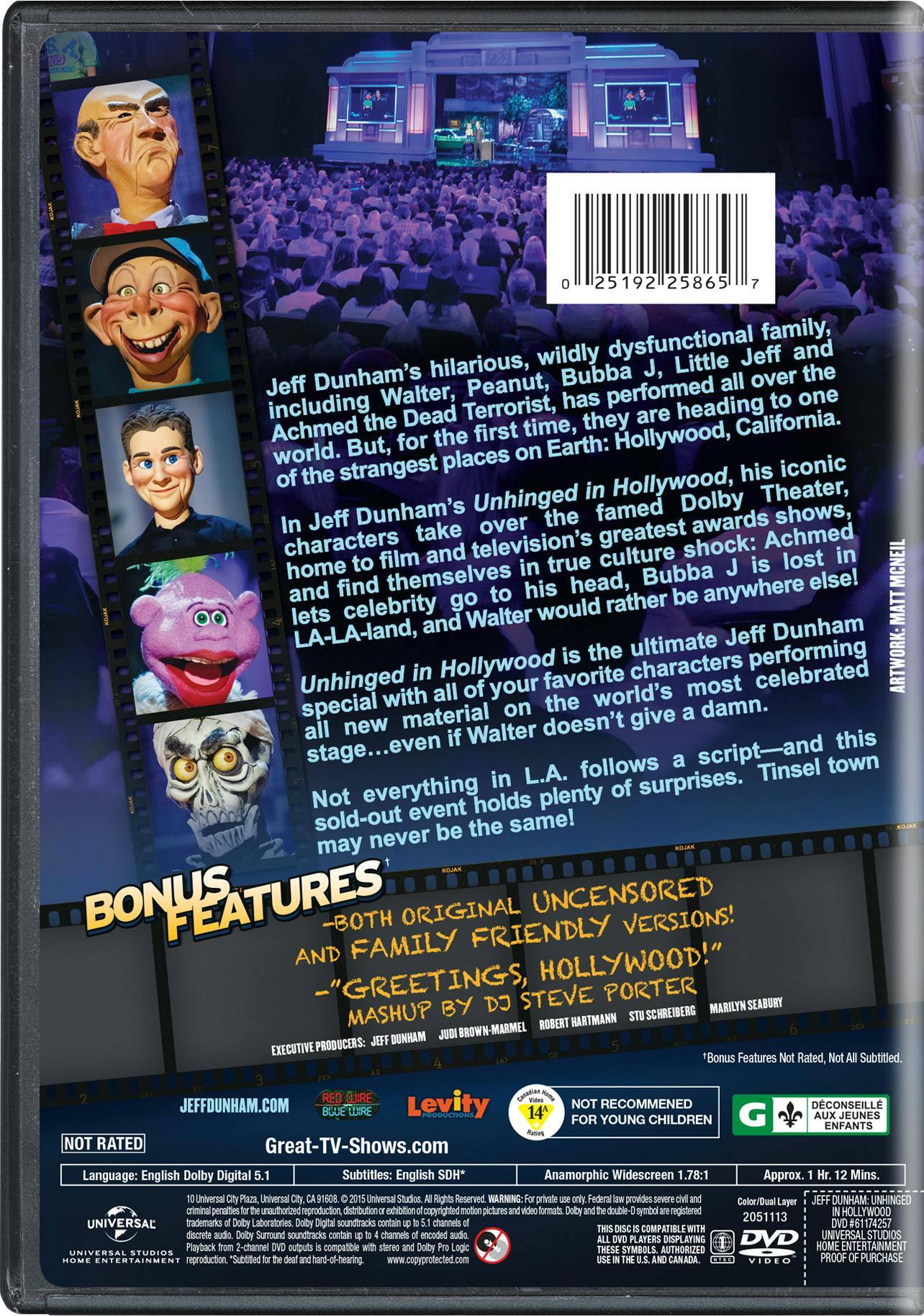 Angle. Jeff Dunham: Unhinged in Hollywood [DVD].