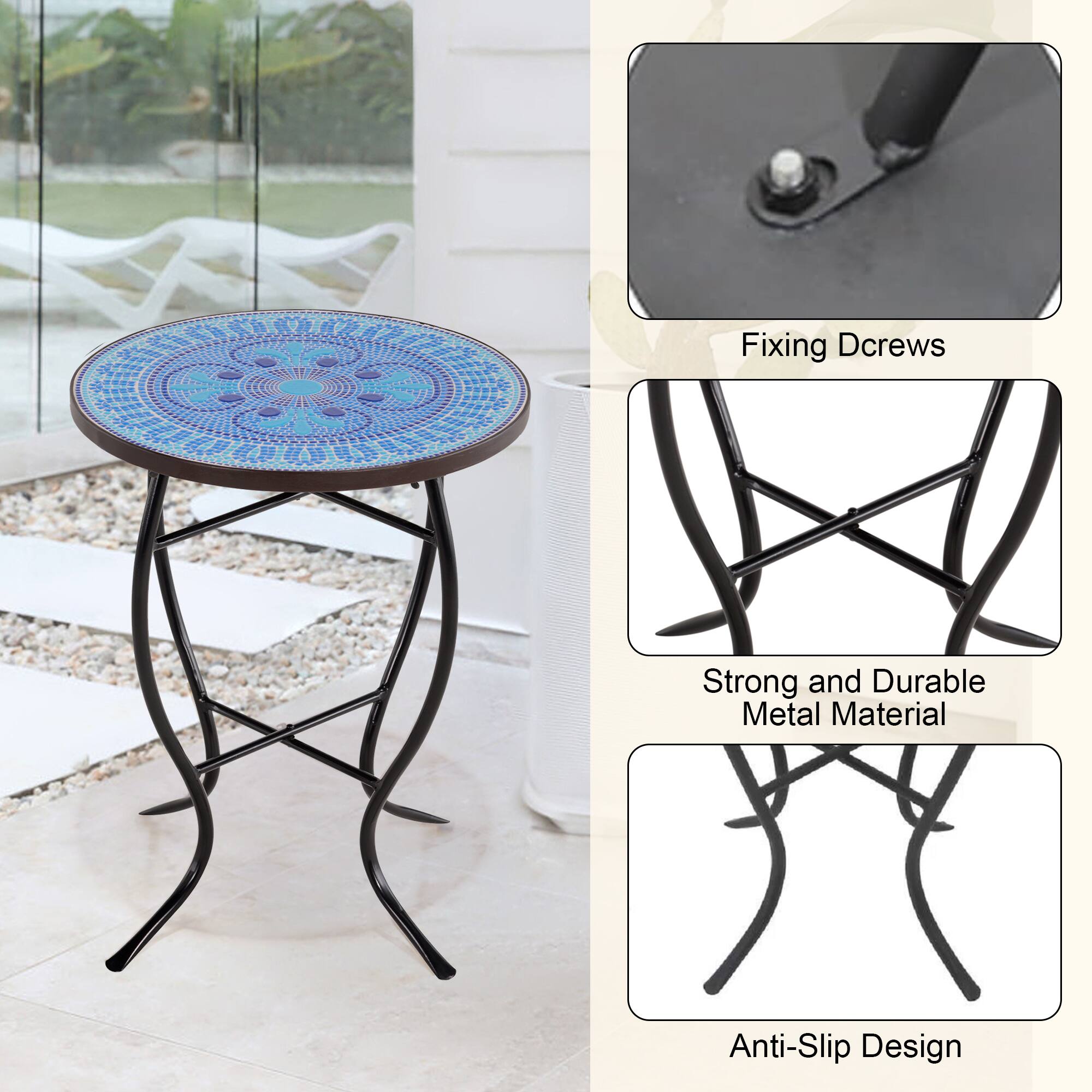 Fixing Dcrews  
Strong and Durable Metal Material  
Anti-Slip Design