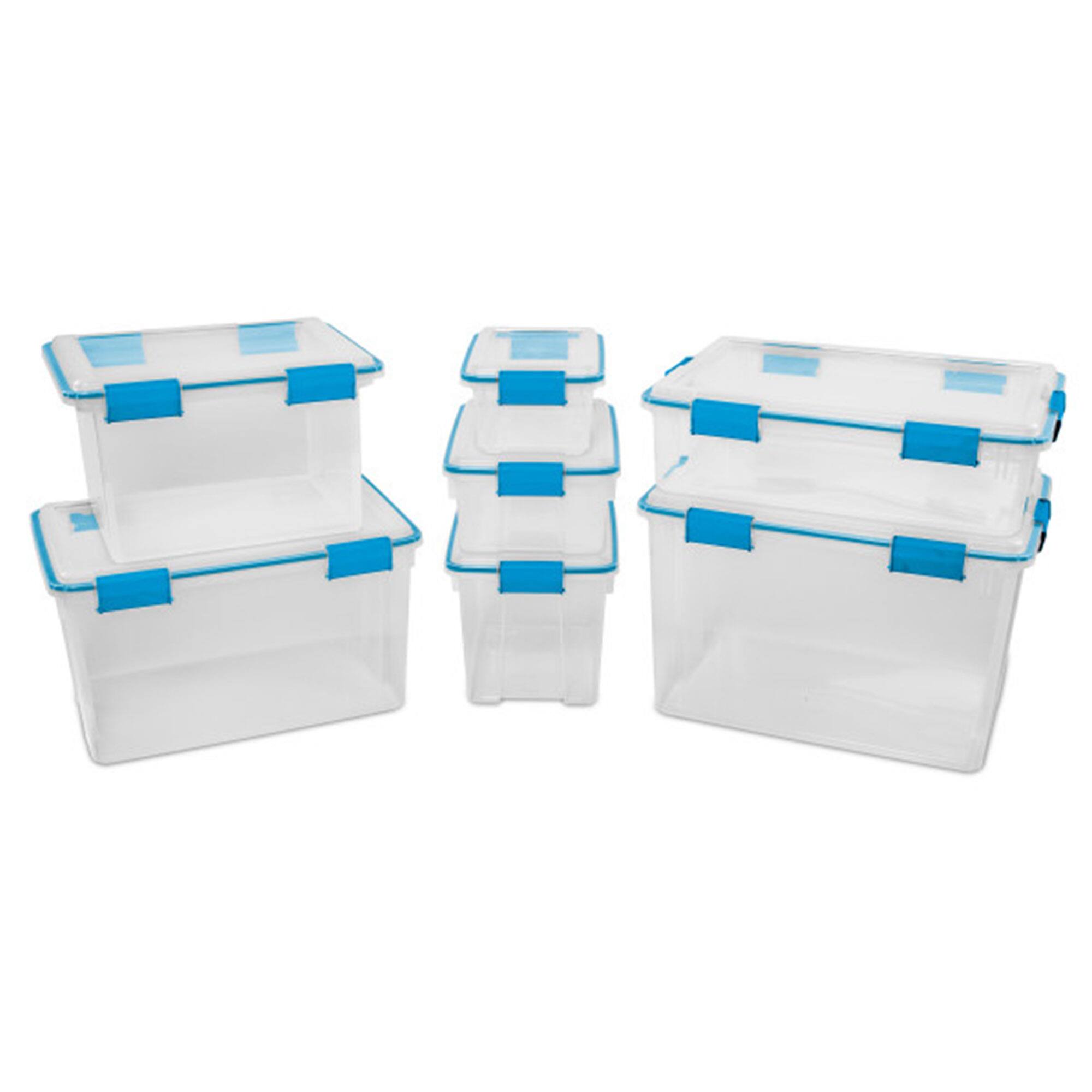 Alt View 7. Sterilite - Sterilite Large 20 Qt Home Storage Container Tote with Latching Lids, (24 Pack).