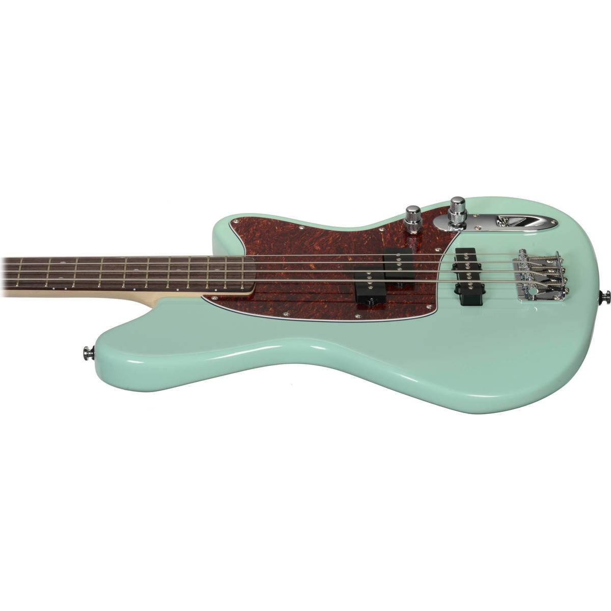 Alt View 6. Ibanez - Ibanez Talman Series TMB100 Electric Bass Guitar, Rosewood Fretboard, Mint Green.
