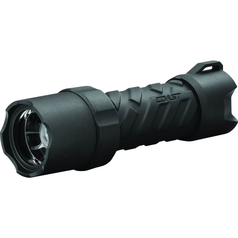Coast - Polysteel 200 320 lm Black LED Twist Flashlight AAA Battery